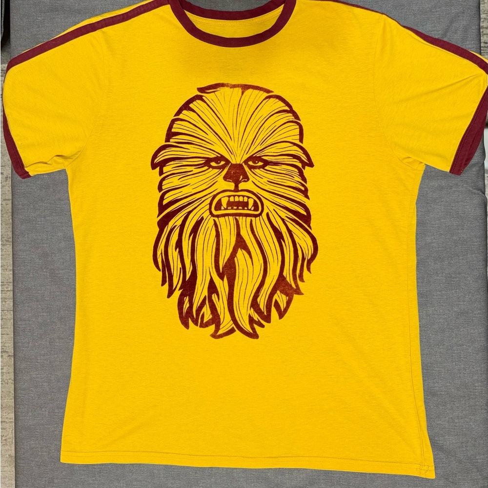 Star Wars Yellow Tee with Maroon Trim